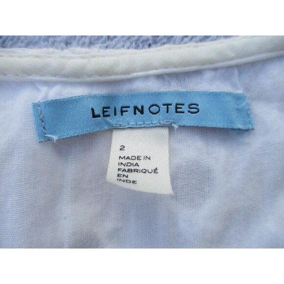 Anthropologie Leifnotes Eyelet Boho Maxi Dress Women's Size 2 White Cotton - Picture 5 of 13